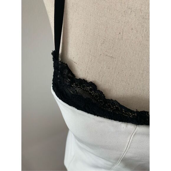 Zara Women's White and corset Crop-top size small - Picture 6 of 8
